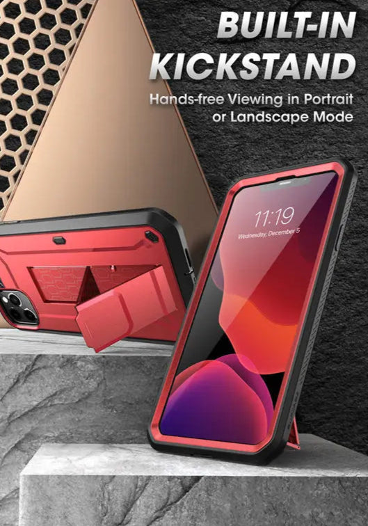 SUPCASE UB Pro Rugged Case for iPhone 11 Pro Max – Full-Body Cover with Built-In Screen Protector, Kickstand & Holster