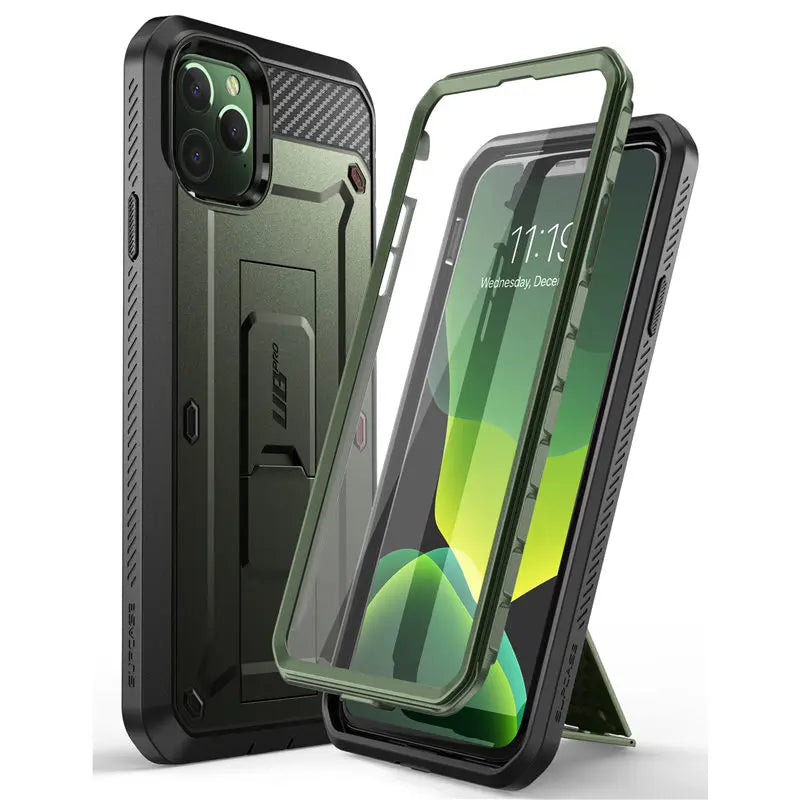 SUPCASE UB Pro Rugged Case for iPhone 11 Pro Max – Full-Body Cover with Built-In Screen Protector, Kickstand & Holster