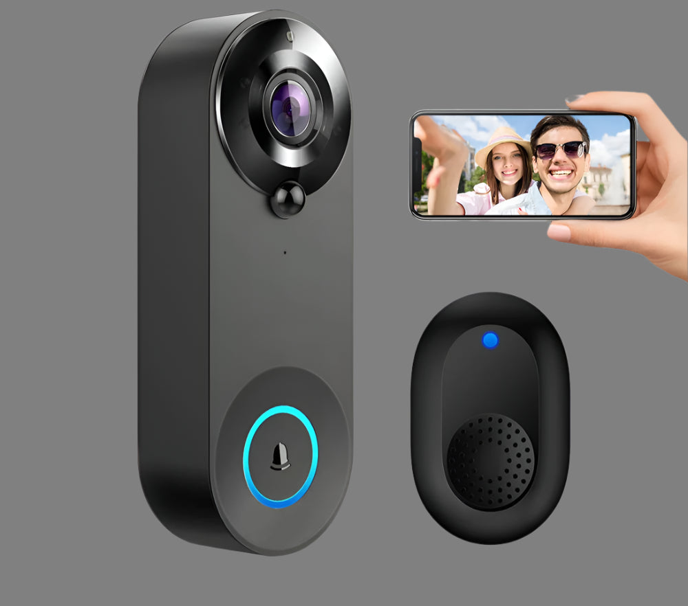 5G Tuya - WiFi 1080P Smart Video Doorbell with Night Vision & 64GB Option