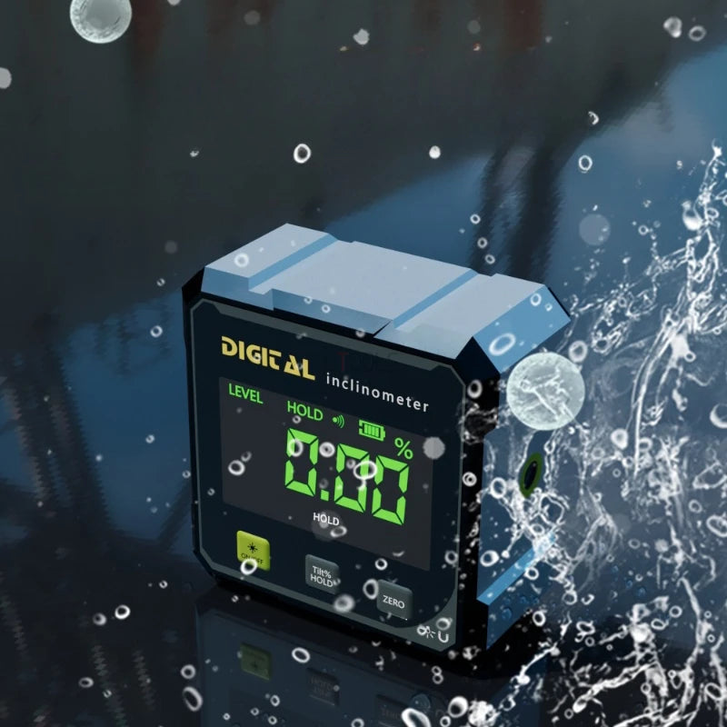 4-Sided Magnetic Laser Level & Digital Angle Gauge
