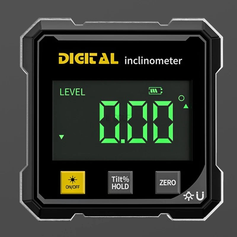 4-Sided Magnetic Laser Level & Digital Angle Gauge