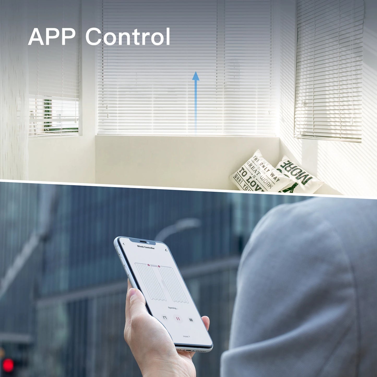 MOES WiFi Smart Motorized Chain Roller Blinds | Voice & App Control | Tuya Smart