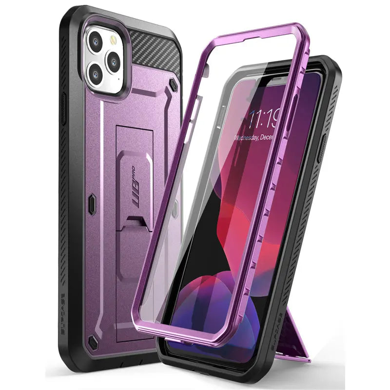 SUPCASE UB Pro Rugged Case for iPhone 11 Pro Max – Full-Body Cover with Built-In Screen Protector, Kickstand & Holster