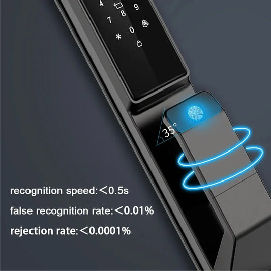 Smart Video Door Lock with Face Recognition, fingerprint & Camera | Tuya App Control